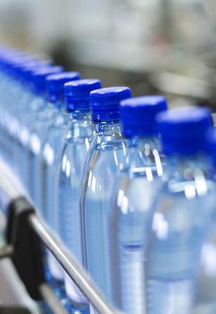 Close up from a bottle industry